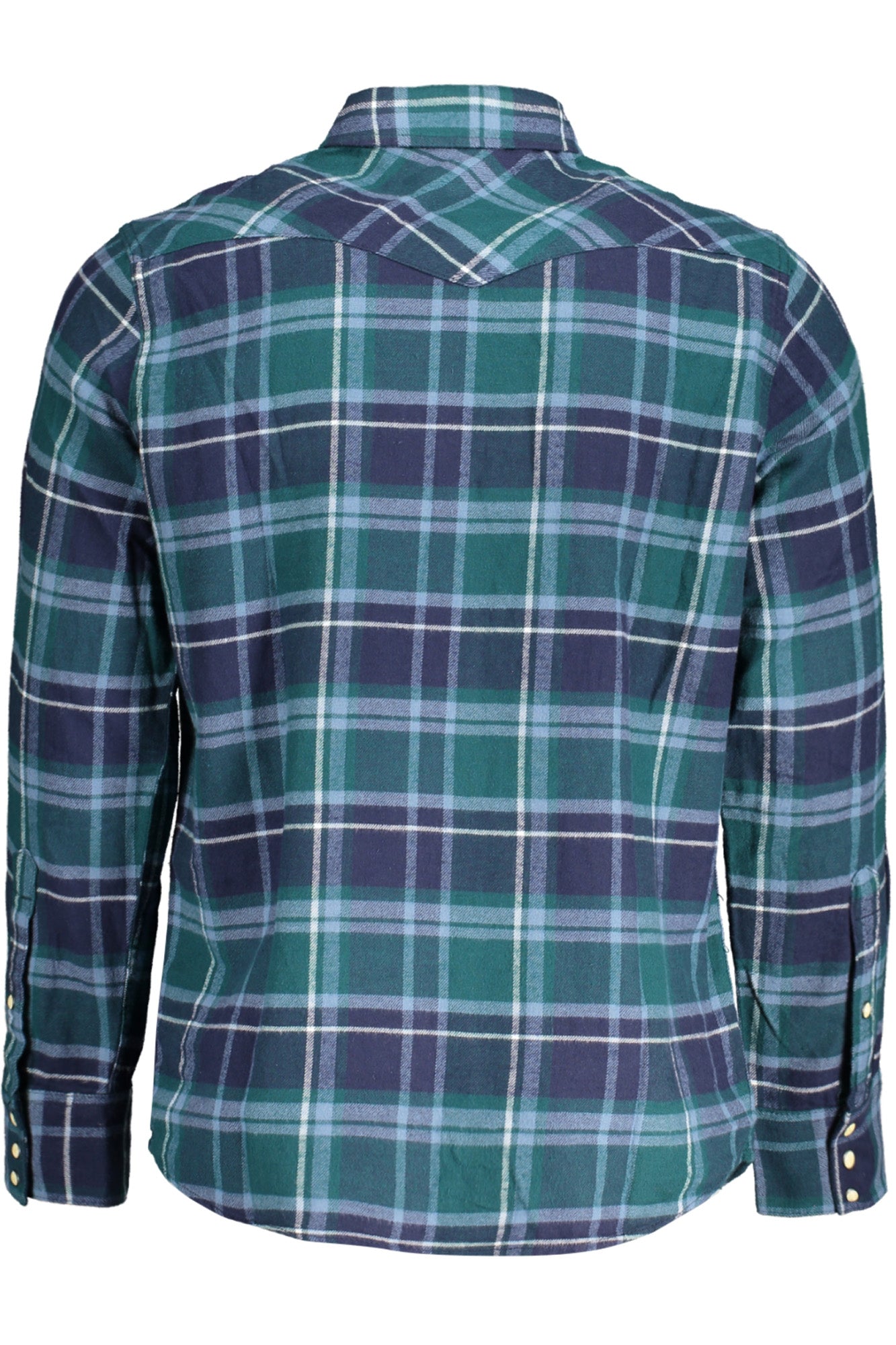 WRANGLER CAMICIA MANICHE LUNGHE UOMO VERDE