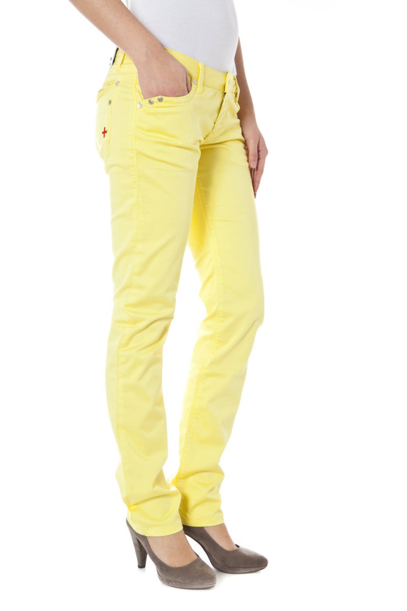 ZUELEMENTS PANTALONE DONNA GIALLO""